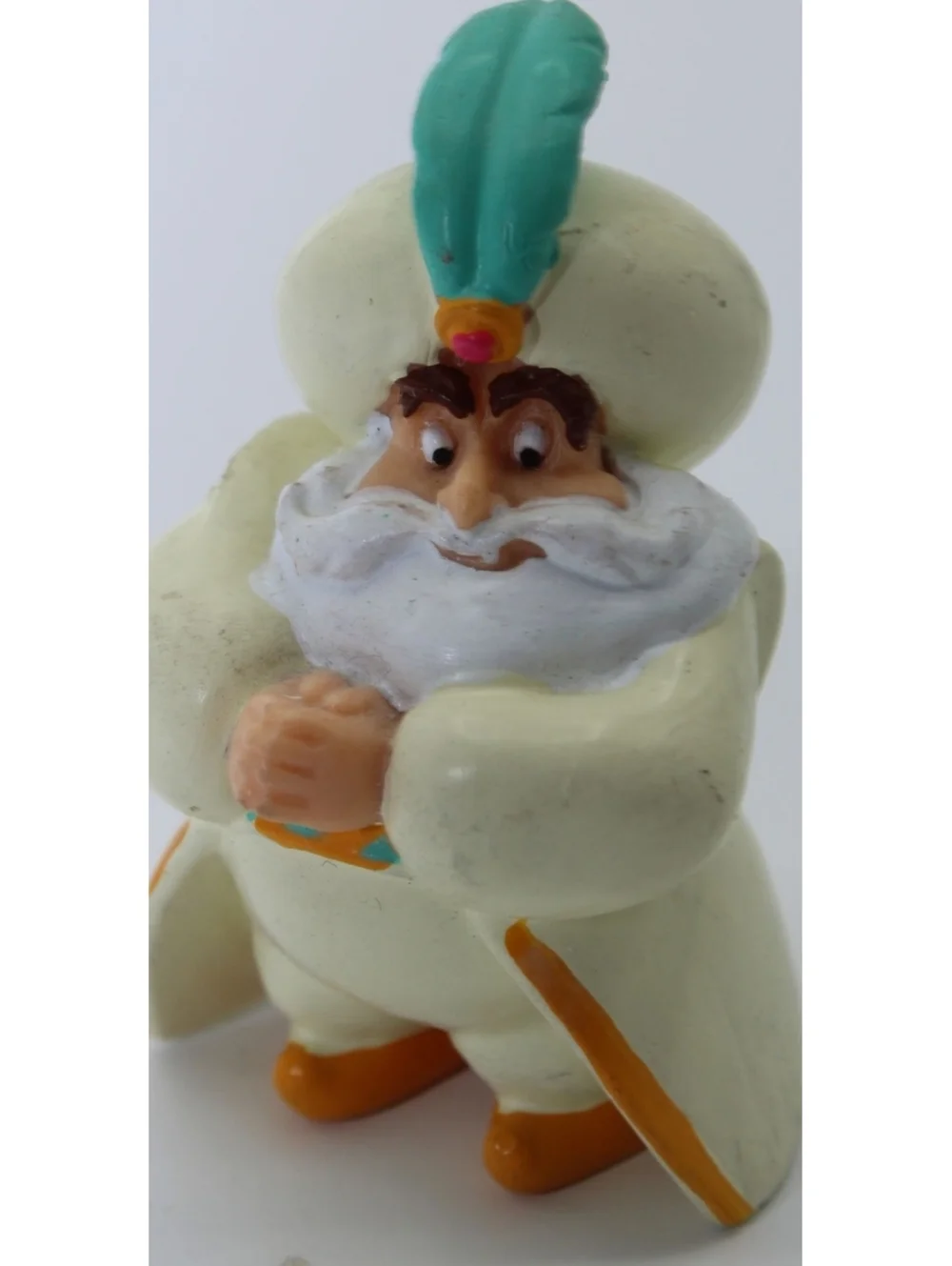 Vintage Disney Aladdin Applause Jasmine Rajah Tiger Sultan PVC Figure Lot 2 pcs